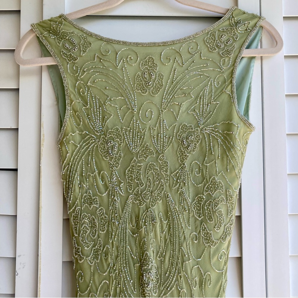 Papell Boutique evening dress/specifically a beaded /1920s-style flapper/Gatsby - Picture 6 of 16